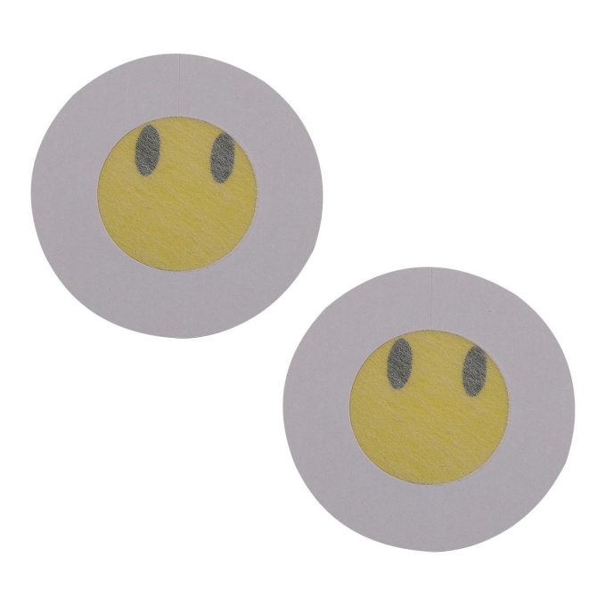 Achterkant smiley tepelsticker 1