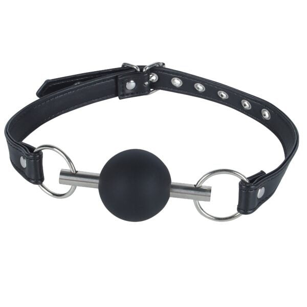 Banoch   Ballgag black Luxe   Siliconen   Zwart   bondage (1)