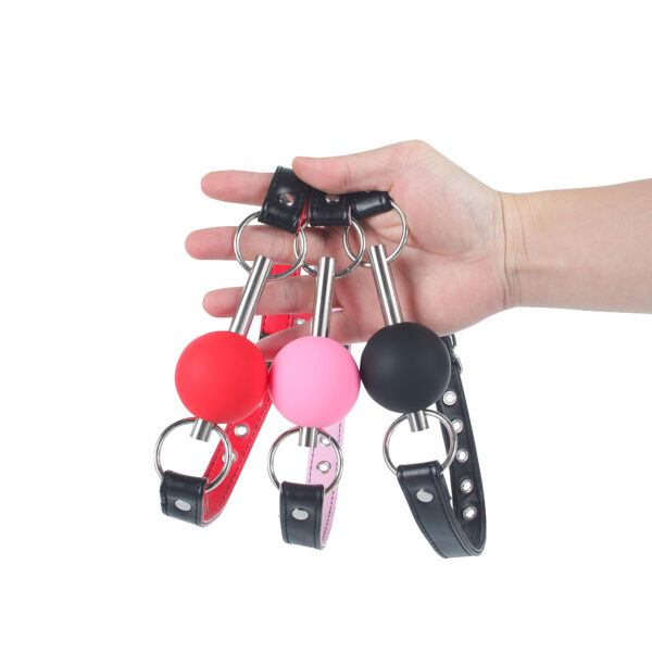 Banoch   Ballgag black Luxe   Siliconen   Zwart   bondage (4)