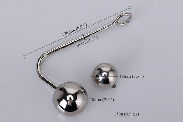 Banoch Bondage hook bondagehaak metaal ∅ 38 ∅ 50 mm bal 987101383 3 Banoch Bondage hook bondagehaak metaal ∅ 38 ∅ 50 mm bal 987101383 3