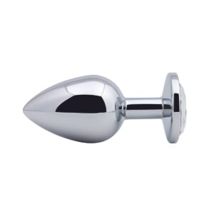 Banoch Buttplug Aurora Clear Large Metalen buttplug Diamant steen Wit 987101178 2