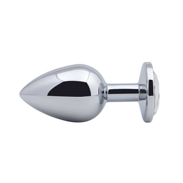 Banoch Buttplug Aurora Clear Large Metalen buttplug Diamant steen Wit 987101178 2