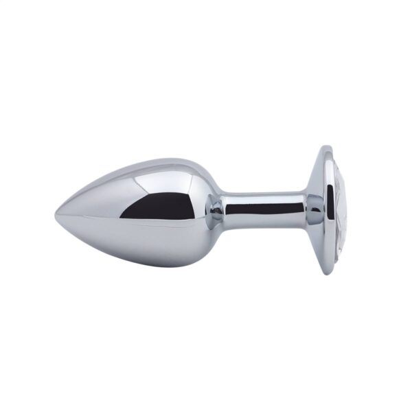 Banoch Buttplug Aurora Clear Small Metalen buttplug Diamant steen Wit 987101174 3