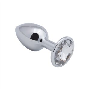 Banoch Buttplug Aurora Clear Small Metalen buttplug Diamant steen Wit 987101174