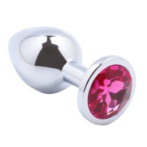 Banoch Buttplug Aurora Hot Pink Large Metalen buttplug Diamant steen Roze 987101510