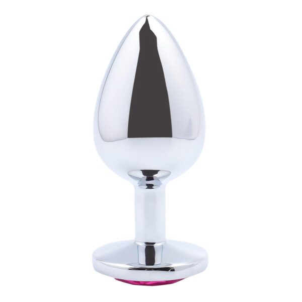 Banoch Buttplug Aurora Hot Pink Medium Metalen buttplug Diamant steen Roze 987101509 3