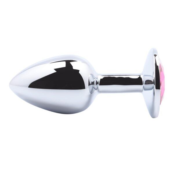 Banoch Buttplug Aurora Hot Pink Small Metalen buttplug Diamant steen Roze 987101508 3