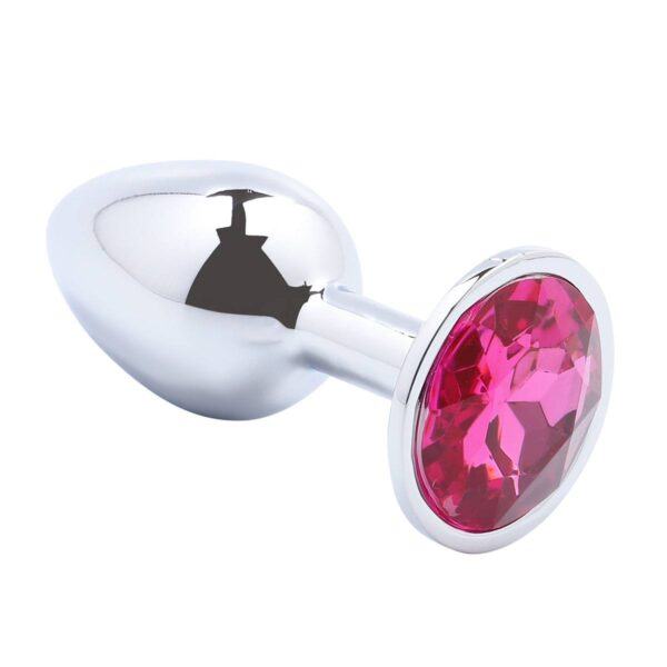 Banoch Buttplug Aurora Hot Pink Small Metalen buttplug Diamant steen Roze 987101508