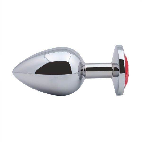 Banoch Buttplug Aurora Red Large Metalen buttplug Diamant steen Rood 987101179 2