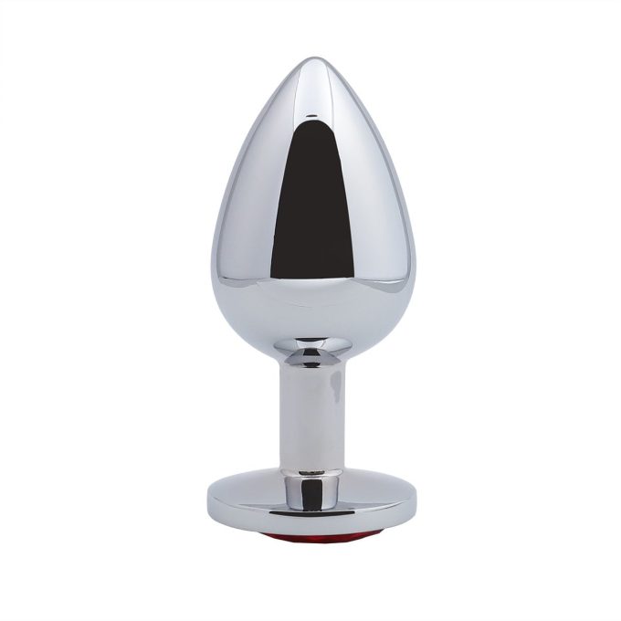Banoch Buttplug Aurora Red Large Metalen buttplug Diamant steen Rood 987101179 3