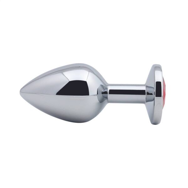Banoch Buttplug Aurora Red Medium Metalen buttplug Diamant steen Rood 987101177 2