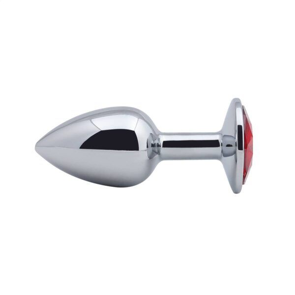 Banoch Buttplug Aurora Red Small Metalen buttplug Diamant steen Rood 987101175 2
