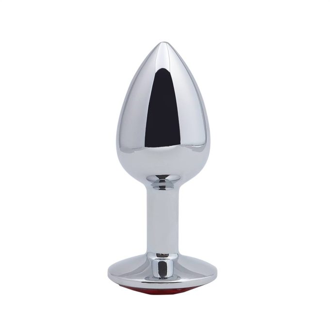 Banoch Buttplug Aurora Red Small Metalen buttplug Diamant steen Rood 987101175 3