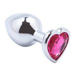 Banoch Buttplug Coeur Rose Medium Metaal Hart Diamant Steen Roze 98710513