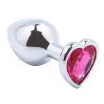 Banoch Buttplug Coeur Rose Medium Metaal Hart Diamant Steen Roze 98710513