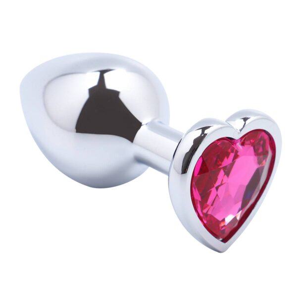 Banoch Buttplug Coeur Rose Medium Metaal Hart Diamant Steen Roze 98710513