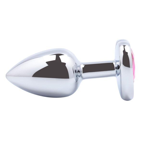 Banoch Buttplug Coeur Rose Small Metaal Hart Diamant Steen Roze 987101511 2