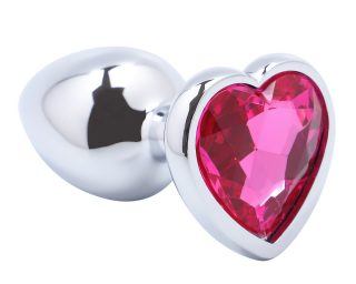 Banoch Buttplug Coeur Rose Small Metaal Hart Diamant Steen Roze 987101511