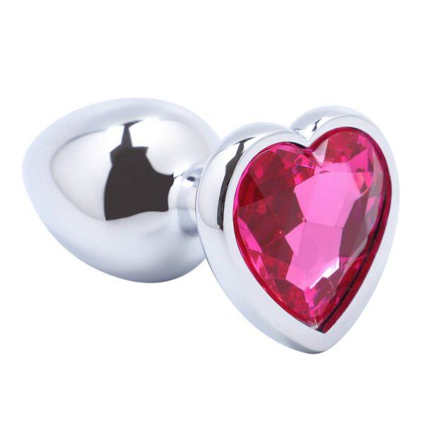Banoch Buttplug Coeur Rose Small Metaal Hart Diamant Steen Roze 987101511