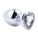 Banoch Buttplug Coeur Transparent Large Metaal Hart Diamant Steen 98710516