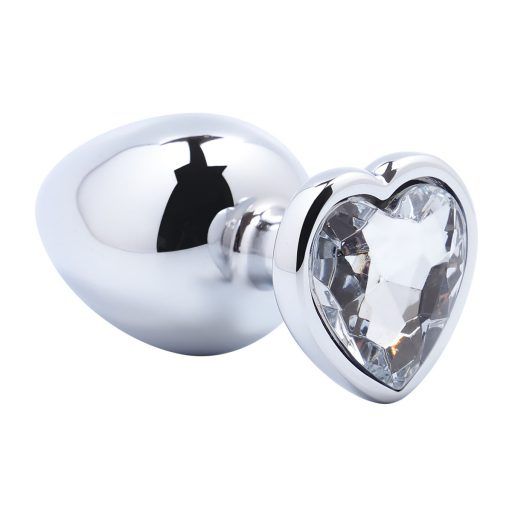 Banoch Buttplug Coeur Transparent Large Metaal Hart Diamant Steen 98710516