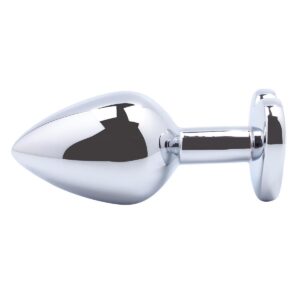 Banoch Buttplug Coeur Transparent Medium Metaal Hart Diamant Steen 98710514 2
