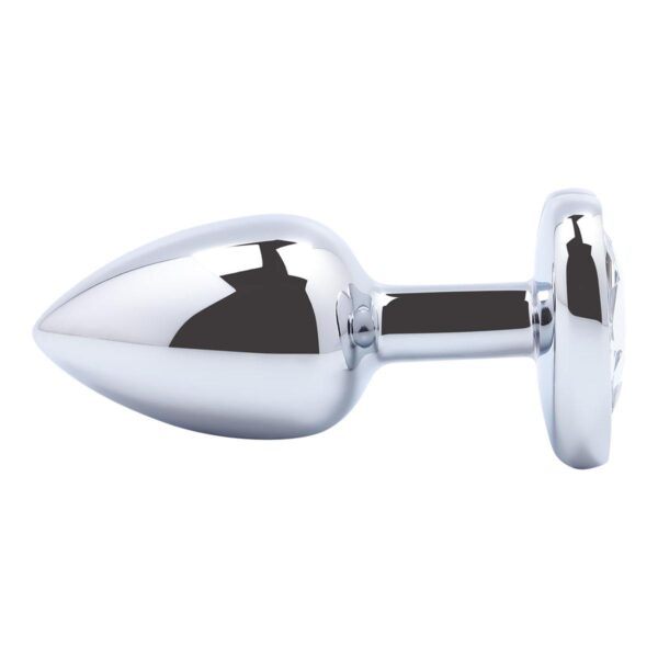 Banoch Buttplug Coeur Transparent Small Metaal Hart Diamant Steen 987101512 2