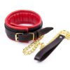 Banoch Collar leash Gold Halsband en Riem Rood met goud 987101332 2