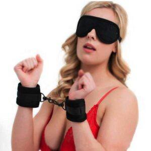 Banoch Cuffs blindfold Soft Bdsm Zwart Klittenband 987101295