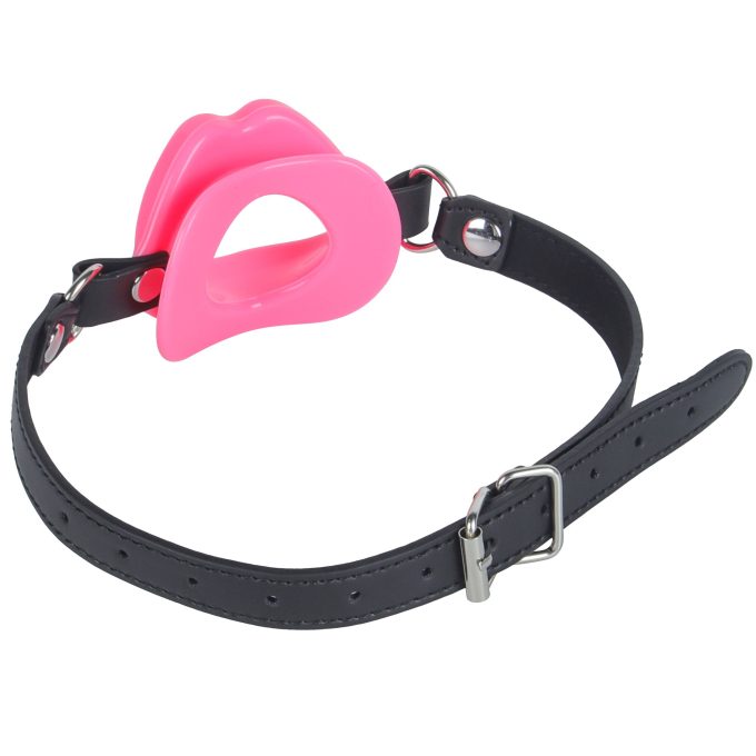 Banoch   Gag kissy lips   Roze   bondage in hand (7)