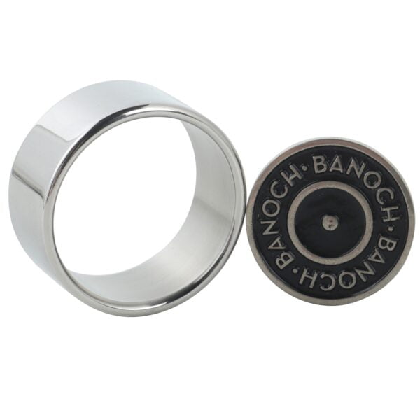 Banoch Glansring Thin brede dunne metalen eikelring cockrin (1)