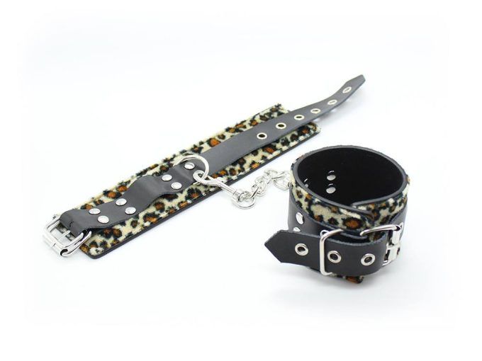 Banoch Handcuff tiger Handboeien tijgerprint Leer 987101378 2 1