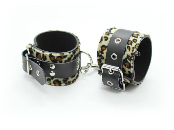 Banoch Handcuff tiger Handboeien tijgerprint Leer 987101378 Banoch Handcuff tiger Handboeien tijgerprint Leer 987101378