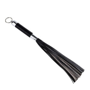 Banoch Pu zwart leren flogger Zweep 987101150 3