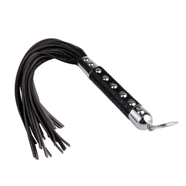 Banoch Pu zwart leren flogger Zweep 987101150