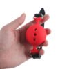 Banoch   ballgag siliconen large   rood Ø 5 cm in hand