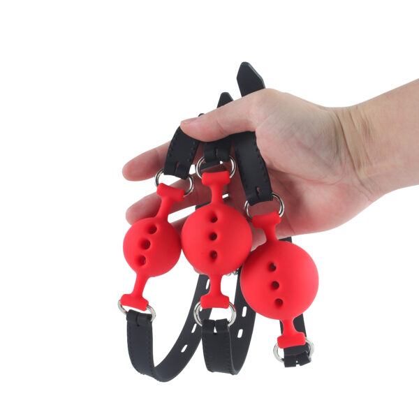 Banoch   ballgag siliconen rood alle maten