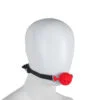 Banoch   ballgag siliconen small   rood Ø 3,5 cm (4)