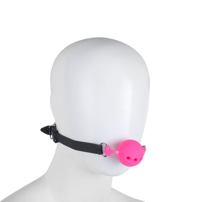 Banoch   ballgag siliconen small   roze Ø 3,5 cm op pop