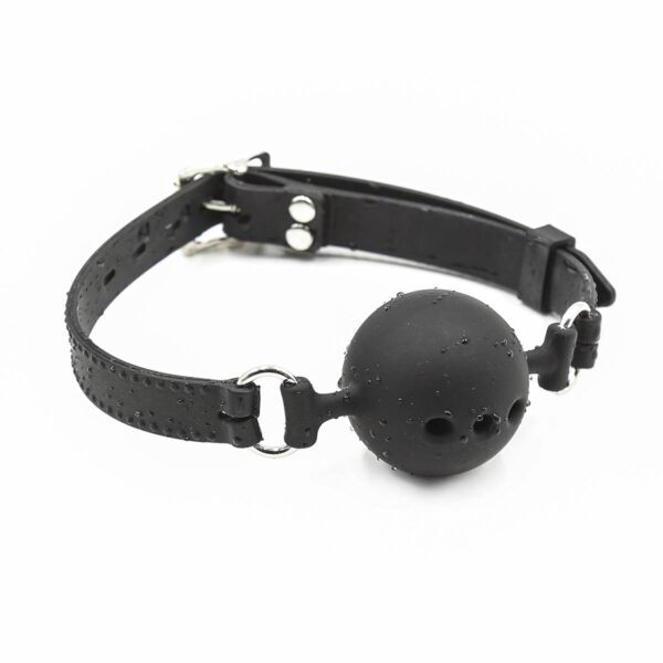 Banoch ballgag siliconen small zwart Ø 35 cm 2