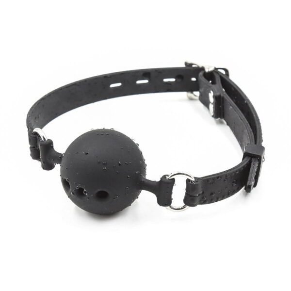 Banoch ballgag siliconen small zwart Ø 35 cm 3