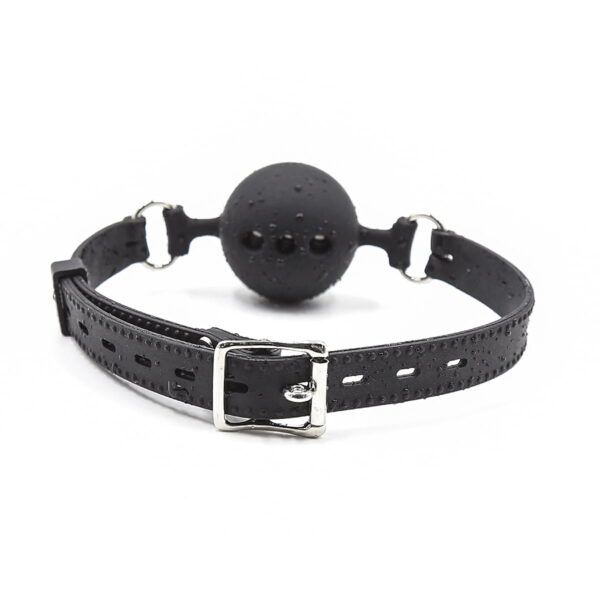Banoch ballgag siliconen small zwart Ø 35 cm 4