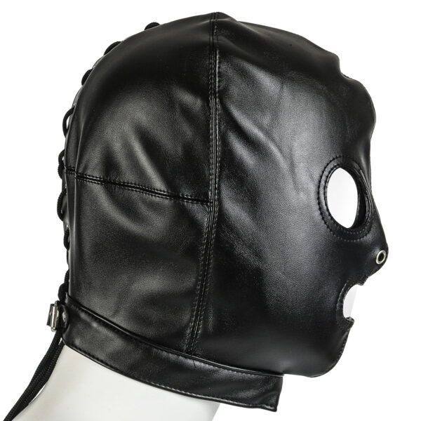 Banoch bondagemasker zwart imitatieleer 987101153 3 Banoch bondagemasker zwart imitatieleer 987101153 3