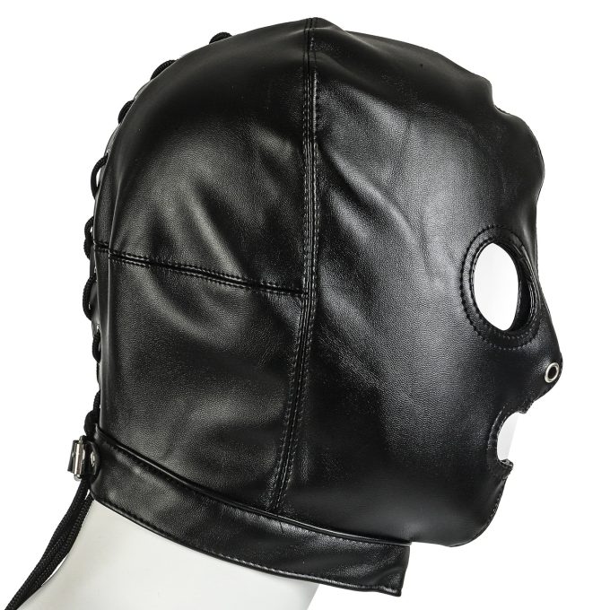 Banoch bondagemasker zwart imitatieleer 987101153 3