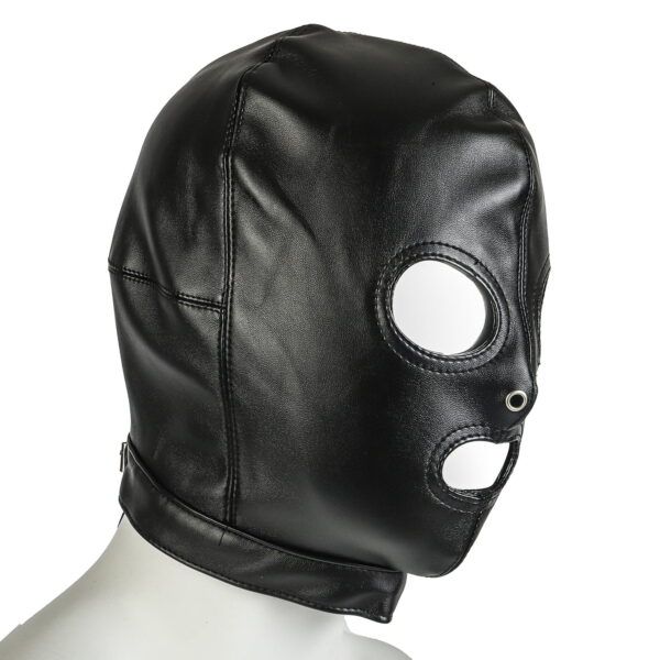 Banoch bondagemasker zwart imitatieleer 987101153 4 Banoch bondagemasker zwart imitatieleer 987101153 4