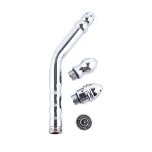 Banoch gebogen klysma met 3 opzetstukken metalen intiemdouche 5 scaled