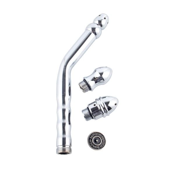 Banoch gebogen klysma met 3 opzetstukken metalen intiemdouche 5 scaled