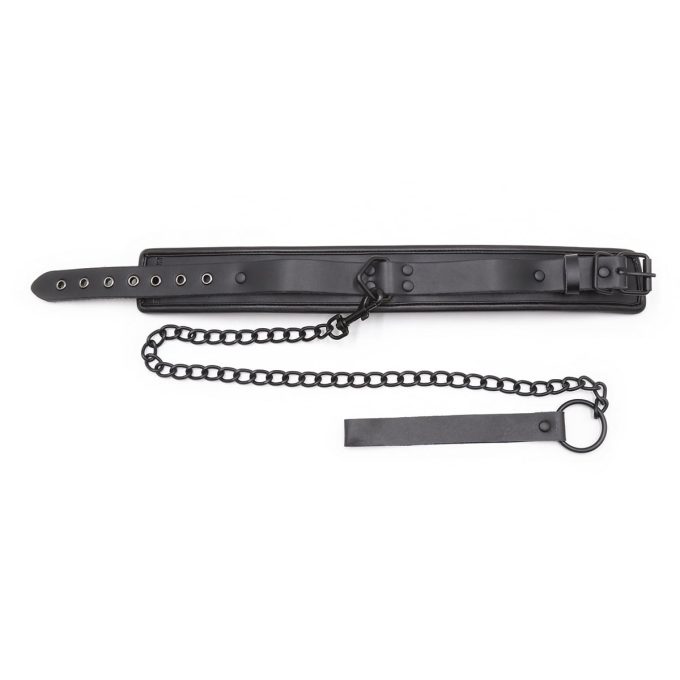 Banoch halsband van pu leer gevoerd zwart 987101335 4
