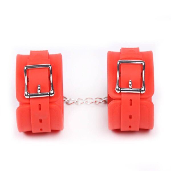 Banoch handboeien van siliconen rood 987101372 4