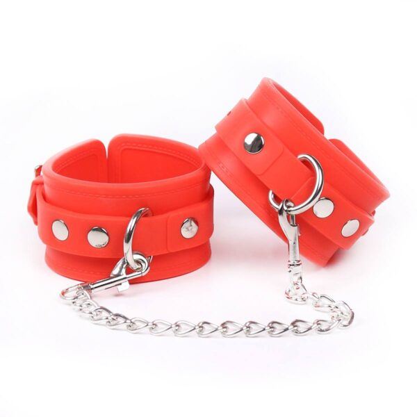 Banoch handboeien van siliconen rood 987101372